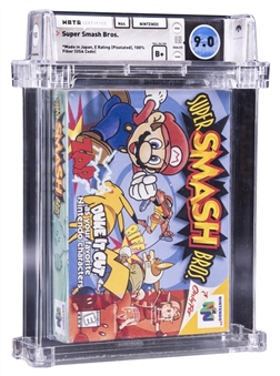 1999 N64 Nintendo 64 (USA) "Super Smash Bros." Sealed Video Game - WATA 9.0/B+